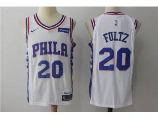 2017-2018 Nike Philadelphia 76ers 20 Markelle Fultz Basketball Jersey White Player Edition