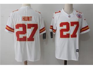 Kansas City Chiefs 27 Kareem Hunt Football Jersey Legend White
