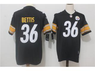 Pittsburgh Steelers 36 Jerome Bettis Football Jersey Legend Black