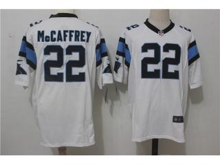 Carolina Panthers 22 Draft McCaffrey Football Jersey White Fan Edition