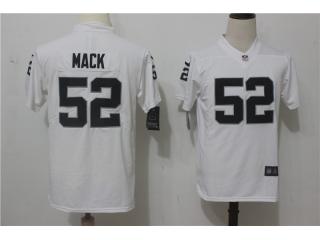 Youth Oakland Raiders 52 Khalil Mack Football Jersey Legend White