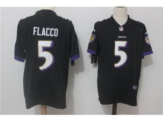 Baltimore Ravens 5 Joe Flacco Football Jersey Legend Black