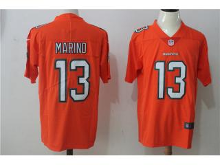 Miami Dolphins 13 Dan Marino Football Jersey Legend Orange