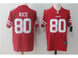 San Francisco 49ers 80 Jerry Rice Football Jersey Legend Red