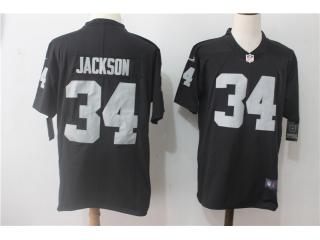 Oakland Raiders 34 Bo Jackson Football Jersey Legend Black