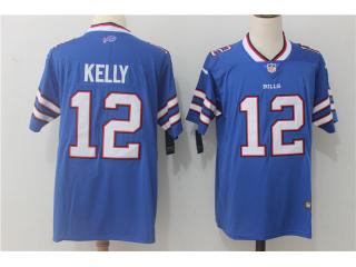 Buffalo Bills 12 Jim Kelly Football Jersey Legend Blue