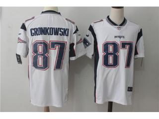New England Patriots 87 Rob Gronkowski Football Jersey Legend White