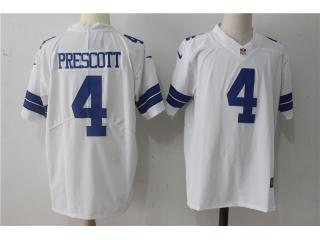 Dallas Cowboys 4 Dak Prescott Football Jersey Legend White