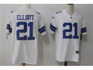 Dallas Cowboys 21 Ezekiel Elliott Football Jersey Legend White