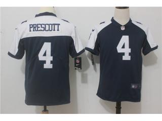 Youth Dallas Cowboys 4 Dak Prescott Football Jersey Legend Navy Blue