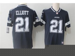 Dallas Cowboys 21 Ezekiel Elliott Football Jersey Legend Navy Blue
