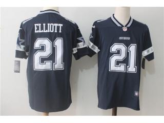 Dallas Cowboys 21 Ezekiel Elliott Football Jersey Legend Navy Blue