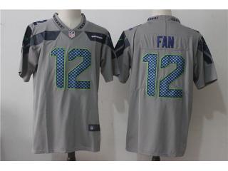 Seattle Seahawks 12 12th Fan Football Jersey Legend Gray