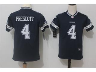 Youth Dallas Cowboys 4 Dak Prescott Football Jersey Legend Navy Blue