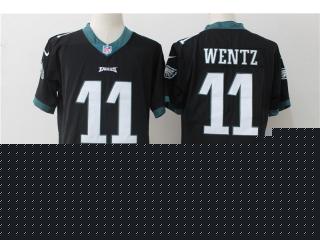 Philadelphia Eagles 11 Carson Wentz Football Jersey Legend Black