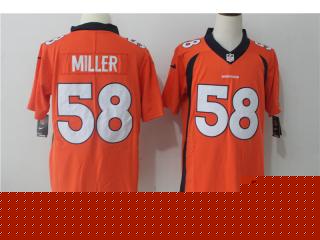 Denver Broncos 58 Von Miller Football Jersey Legend Orange