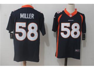 Denver Broncos 58 Von Miller Football Jersey Legend Navy Blue