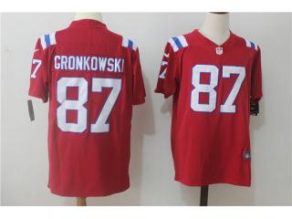 New England Patriots 87 Rob Gronkowski Football Jersey Legend Red