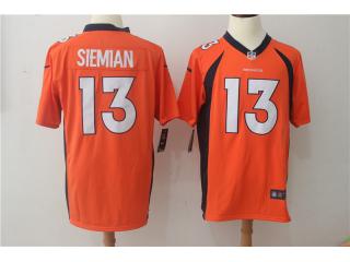 Denver Broncos 13 Trevor Siemian Football Jersey Orange Fan Edition
