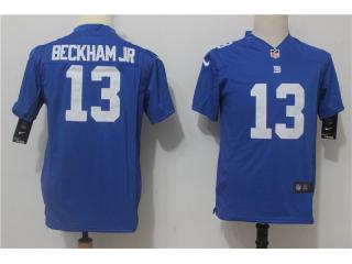 Youth New York Giants 13 Odell Beckham JR Football Jersey Blue