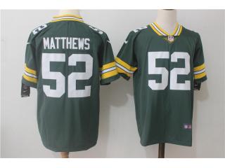 Green Bay Packers 52 Clay Matthews Football Jersey Legend