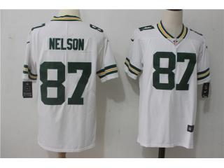 Green Bay Packers 87 Jordy Nelson Football Jersey Legend White