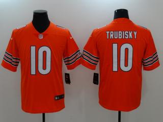 Chicago Bears 10 Mitchell Trubisky Football Jersey Legend Orange