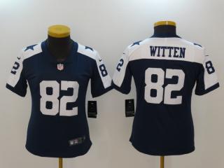 Women Dallas Cowboys 82 Jason Witten Football Jersey Legend Navy Blue