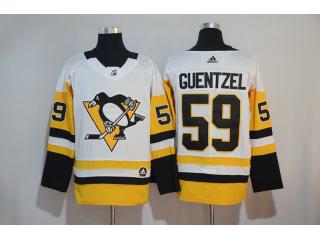 Adidas Pittsburgh Penguins 59 Jake Guentzel Ice Hockey Jersey White
