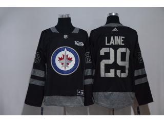 Adidas Winnipeg Jets 29 Patrik Laine Ice Hockey Jersey Black
