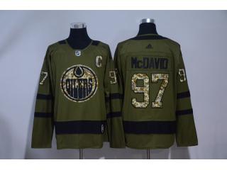 2018 Adidas Edmonton Oilers 97 Connor McDavid Ice Hockey Jersey Green