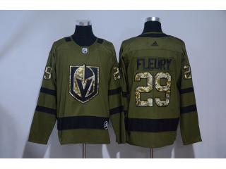 Adidas Vegas Golden Knights 29 Marc-Andre Fleury Ice Hockey Jersey Green