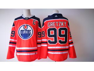 Adidas Edmonton Oilers 99 Wayne Gretzky Ice Hockey Jersey Orange