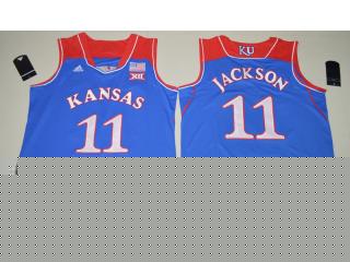 Youth Kansas Jayhawks 11 Josh Jackson College Basketball Jersey Blue