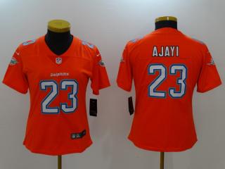 Women Miami Dolphins 23 Jay Ajayi Football Jersey Legend Orange