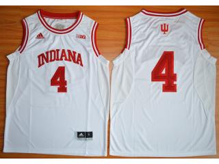 Indiana Hoosiers 4 Victor Oladipo 10 Patch NCAA Basketball Jersey White