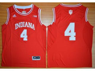 Indiana Hoosiers 4 Victor Oladipo 10 Patch NCAA Basketball Jersey Red