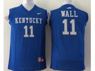 Kentucky Wildcats 11 John wall College Basketball Jersey Blue