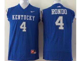 Kentucky Wildcats 4 Rajon Rondo College Basketball Jersey Blue