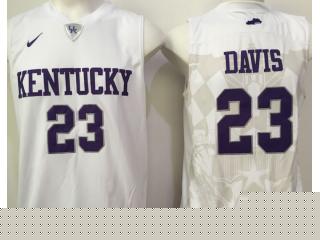 Kentucky Wildcats 23 Anthony Davis College Basketball Jersey White