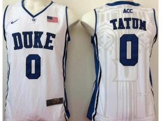 Duke Blue Devils 0 Jayson Tatum College Basketball Jersey White