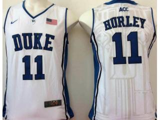 Duke Blue Devils 11 Bobby Hurley College Basketball Jersey White