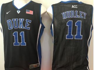 Duke Blue Devils 11 Bobby Hurley College Basketball Jersey Black