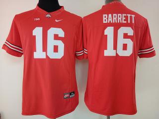 Women Ohio State Buckeyes 16 J.T Barrett College Football Jersey Red