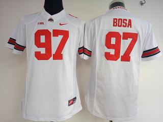 Women Ohio State Buckeyes 97 Joey Bosa College Football Jersey White