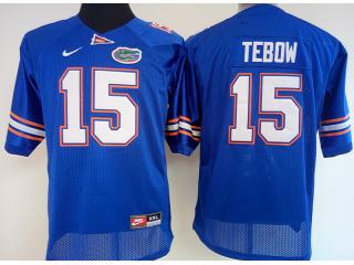 Women Florida Gators 15 Tim Tebow College Football Jersey WhiteWomen Blue