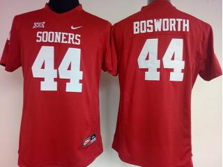 Women Oklahoma Sooners 44 Brian Bosworth College Football Jersey Red