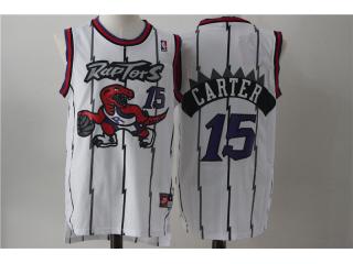 Toronto Raptors 15 Vince Carter Basketball Jersey White dragon back to ancient