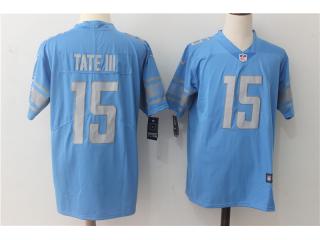 Detroit Lions 15 Golden Tate III Football Jersey Legend Blue