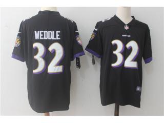 Baltimore Ravens 32 Eric Weddle Football Jersey Legend Black